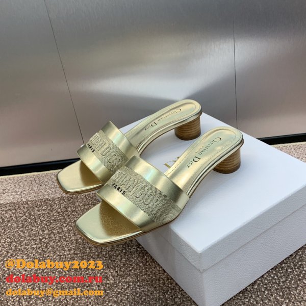 Top Quality DIOR Dway Heeled Slide