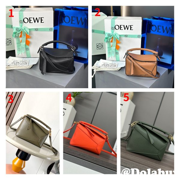 Mini Cheap Loewe Puzzle Bag In Classic Calfskin 18cm