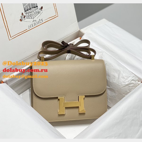 News Best Replica Hermes Mirror Single Compartment 23CM Epsom Bags