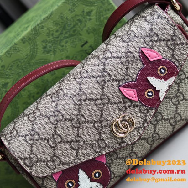 GG Mini Shoulder Bag With Cat Detail #818764